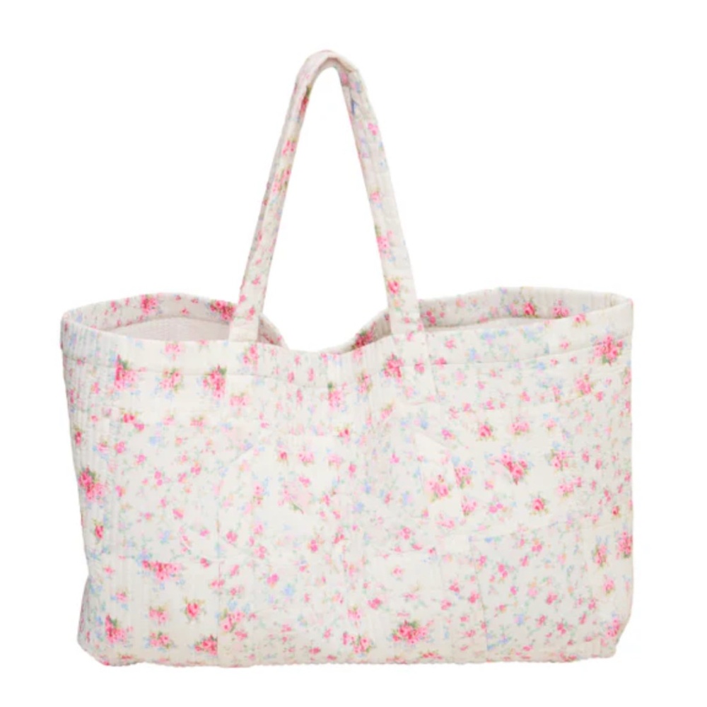 Cyndi Cotton Floral Tote | White LOVE SHACK FANCY NWT